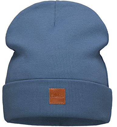 Wintermütze für Damen Herren Beanie Mütze Doppellagiger Herbstmütze Baumwollmütze für Frauen Männer Junge-n Mädchen Streetwear Joggingmütze Winter Herbst Beany Einheitsgröße (704) (Blau)