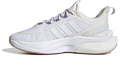 adidas Women's Alphabounce + Sneaker, Ftwr White Ftwr White Core White, 4 UK