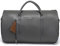 Modoker Convertible Leder Kleidersack, Handgepäck Kleidersäcke für Reisen, Kleidungsstück Duffel Bag, C-Grau, Modoker Wandelbarer Kleidersack & Krawattenetui für Reisen