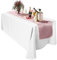 Trimming Shop 1 Pack Satin Table Runner Rose Gold, 11 x 108 Inch Satin Silk Table Runners for Chair Sashes Swags Wedding Reception Christmas Birthday Party Table Decoration