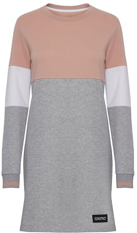 OXMO OXOmila Damen Sweatkleid Maxikleid Kleid