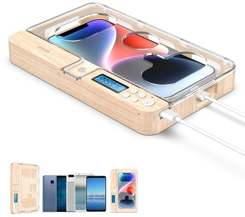 iDiskk Telefonschloss mit Timer, Telefongefängnis, Telefon-Safe mit Selbststeuerung, zeitgesteuerter Schließkasten für alle iPhones und die meisten Android-Handys, zeitgesteuerte Schließbox zur