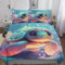 PAZZK Schildkröte Bettwäsche Premium Atmungsaktive Angenehme Bettbezüge, Mit Reißverschluss Bettdeckenbezug, 2teilig Bettbezug + Kissenbezug Single (135x200cm)