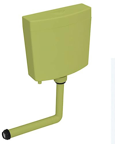Lauuoeriau WC-Spülkasten mit Bodenwassereinlass 3/6 L oliv