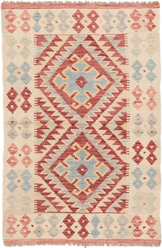 Nain Trading Kelim Afghan 79x117 Handgewebt Orientteppich Teppich Wolle