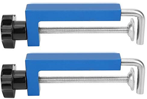 ANKROYU 2PCS Fence Clamp, Aluminum Alloy Woodworking Fence Clamp, Rustproof Carpenter Fence Clamp, Table Saw Fence Clamp for Table Saws Band Saws