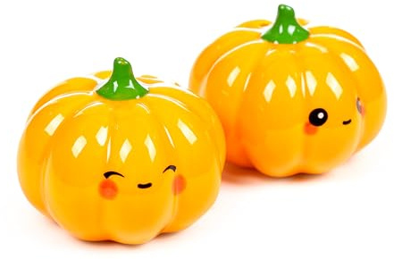 Pumpkin Foodiemals Ceramic Salt & Pepper Set