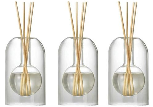 GREOHNMPAW 3X Storage Containers Diffuser Bottles Aromatherapy Diffuser Bottle Modern Diffuser Glass Bottle,A