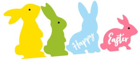 Ciieeo 4 Stück Hase aus Holz bastelset basteln für geldgeschenke Ostern Ostergeschenk geldgeschenke zu Ostern Wurf Heu Osterhasen- -Themen-Tablett-