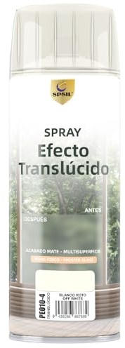 Pintura en Spray Efecto Translúcido (Blanco Roto)