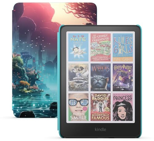 Amazon Kindle Colorsoft Kids (newest gen) | First Kindle for children in colour, with cover– 16 GB – Fantasy River