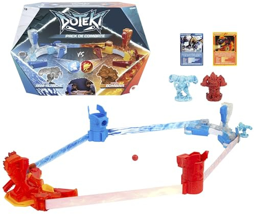 Bizak Doteki Doppel-Kampfpaket + 8 Jahre, 2 Exklusive Figuren, Kampfzubehör und Katalysatoren, offizielles strategisches Spiel (30699214)