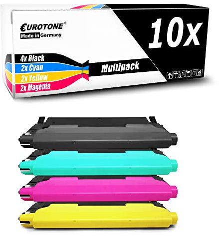 Eurotone Toner 10x Tonerpatrone kompatibel als Ersatz für Samsung Xpress C430 C480 ersetzt CLT-P404C