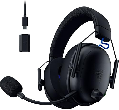 Razer BlackShark V3 Wireless Gaming Headset for PS5: 50mm Drivers - Super Wide Band Mic - 2.4GHz Bluetooth - Works with PC, Mac, Nintendo Switch, Smartphone - Long Life Battery