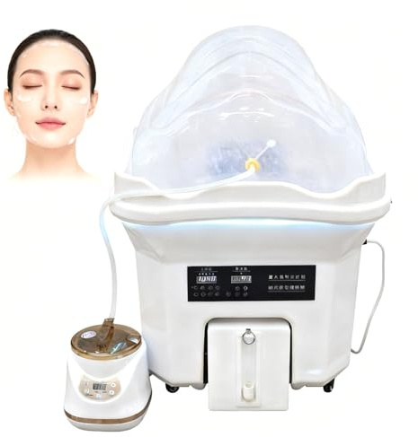 Bassin De SPA Capillaire Avec Circulation D'eau & Fumigation | Double Réservoir Sans Installation | Température 30-55°c | Double éclairage D'ambiance | équipement Mobile Pour Salon Et Domicile