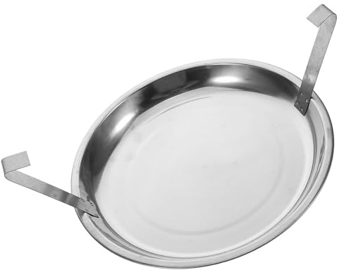 HOODANCOS Edelstahl Aschekasten mit Griffen Kamin Ascheeimer und Kohlewanne für Grill Einfache Installation Sicherer BBQ Aschebehälter zur Ascheaufnahme und Wartung