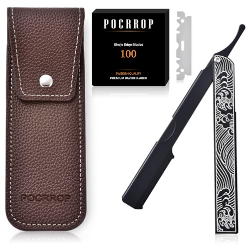 Coupe-Choux Homme avec 100 Lames Acier Suédois & Étui Cuir PU