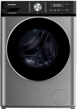 Aspes Lavadora 10 Kg Carga Frontal, Inox, AL10402AIDVBX. 1400W, 1400 rpm, Motor Inverter, 15 Programas, Programa ECO, Tambor Waterdrop, Clase de Eficiencia Energética A