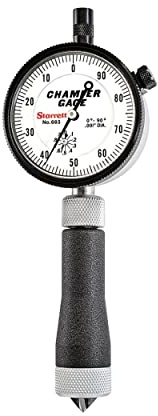 Starrett 683-2Zinch - Calibre de lectura interno, ángulo de 0 a 90 grados, rango de 0 – 1/2 pulgadas