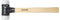 Wiha Safety Schonhammer L / Hammer mit Härtegrad 8 - weiß, weiß / Vorschlaghammer rund, Gewicht 3450 g, Länge 840 mm, Ø 80 mm