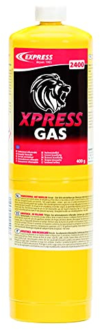 Express, 2400, Cartouche de Gaz Xpress Gas 400g, 100% Propylène pour Chalumeaux Vulcane, Accessoire Fer à Souder, Lampe à Souder, Fer de Couvreur, Chalumeau d'Étanchéité, Pièces de Rechange