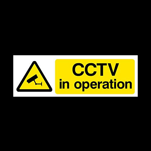 CCTV in operation Sticker/Self Adhesive Sign - Security, Camera, Closed Circuit TV, Warning Safety (MISC2)