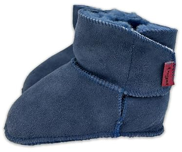 Reissner Lammfelle Engel Babyschuhe aus Lammfell Modell Lyon mit Klettverschluss (1-Klett)