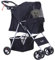 Pawhut Buggy für Hunde, 77 x 47 x 101 cm, faltbar, wasserdicht, Stoff 600D Oxford, 4 Rollen