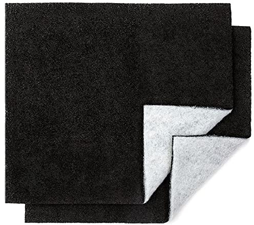 Filtro Universal para Campanas Extractoras con CARBÓN ACTIVO. 2 piezas 57x47 Centímetros, Adaptables. Anti-olor en Fibra Autoextinguible y Carbón Activo.