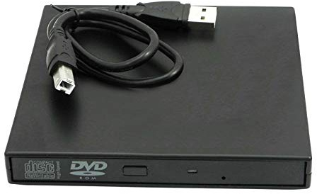 Lecteur de graveur Externe USB 2.0 DVD ROM CD RW pour Ordinateur Portable