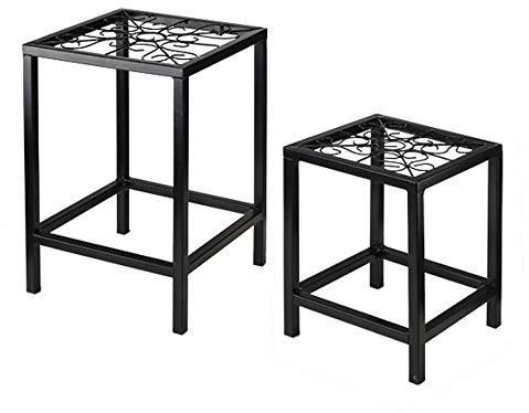 Haushalt International HI 62304 Blumentisch Blumenhocker 2er Set