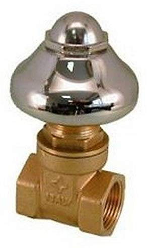 240 Robinet-vanne en laiton pour encastrement de mur F x F 3/4RASTELLI