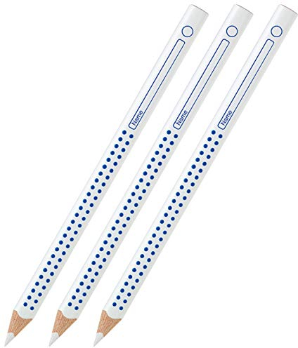 Faber-Castell 110801 - Buntstift Jumbo Grip, für Heft und Tafel, weiß (3)