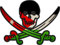 Akachafactory Sticker Aufkleber Pirat Piraten Jack Rackham Calico Flagge Fahne JOR jordanien