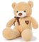 YunNasi Teddybär Groß Riesen Teddy Bär Plüschbär Kuschelbär 80cm/31.5 Inches Stofftier mit Bänder für Kinder und Freundin