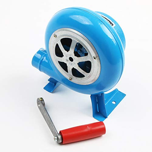 CFYP BBQ Manivelle Ventilateur Manuel Forge Souffleur Manivelle Ventilateur Grill BBQ Briquets Briquet à Charbon (80W à 350W)