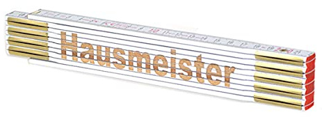 Zollstock mit hochwertiger Gravur: Hausmeister personalisiert Geschenk