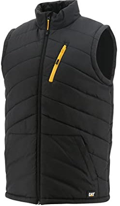Caterpillar CAT Workwear Mens Essentials Quilted Bodywarmer Gilet Black, L