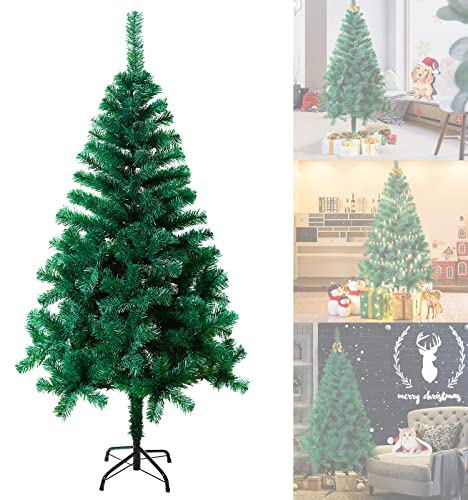 ACXIN - Albero di Natale artificiale, 150 cm, con 300 punte, abete finto, montaggio rapido, incluso supporto in metallo, colore: verde, 1,5 m