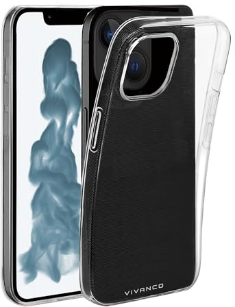 Vivanco Super Slim Backcover Apple iPhone 14 Transparent Induktives Laden SSCVVIPH14T