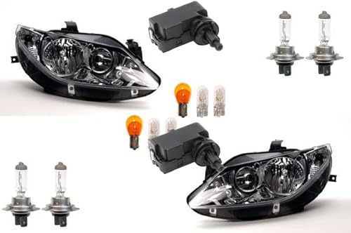 Johns, Scheinwerfer passend für Seat Ibiza 6J 08-12 Leuchtmittel Satz L R m. Stellmotor