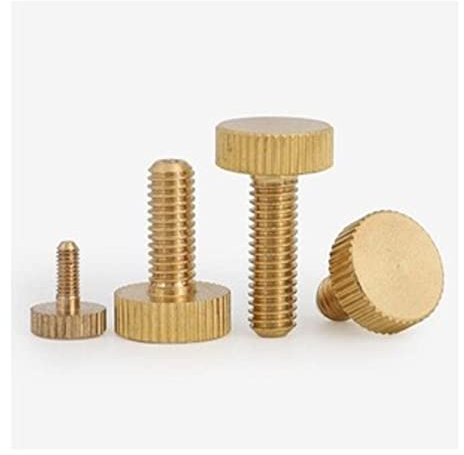 5–20 Stück M3 M4 M5 M6 M8 M10 Rändelschrauben aus Messing mit flachem Kopf (Size : M5X25 10PCS)