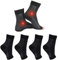 4 Paar Sprunggelenkbandage Orthopädische Kompressionssocken damen herren für Plantarfasziitis Socken Arthritis Gelenkschmerzen Fersensporn Neuropathie Fussbandagen Sprunggelenk (Schwarz, 47-51)