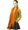Warme weiche Wollschals für Damen und Herren für den Winter, Orange, One size