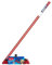 Set per Pulizia: Scopa in Gomma, Always Clean, Pet PRO, Attira e Raccoglie Sporco e peli di Animali Domestici, Sicura ed Efficace + Bastone housewares, Ferro/plastica, Rosso
