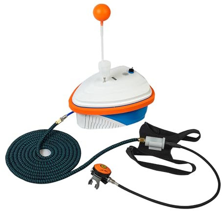 TUXING Tauchventilator, tankloses Tauchsystem, tragbares, wiederaufladbares Tauchtank, wasserdichter Luftkompressor, Schwimmbadspielzeug, Tauchspielzeug, Tauchen ohne Tank (LY700-Single User)