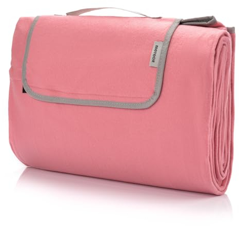 meteor Extra Large Picknickdecke mit wasserdichter Unterseite XXL sanddichte campingdecke Outdoor stranddecke tolle Picknick-Matte groß Thermo isoliert Camping-Decke für Park Garten Strand