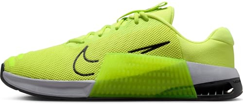 Nike Men's Metcon 9 Training Shoes, Lt Lemon Twist Black Volt Cement Grey, 10 UK