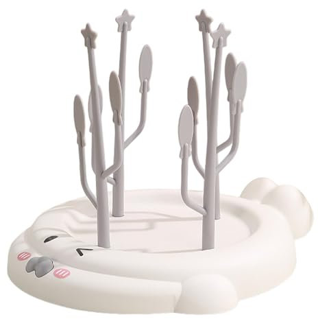 Shenrongtong Babyflaschen-Wäscheständer, Still-Wäscheständer | Baum-Design-Reise-Flaschen-Wäscheständer - Aufrechter Flaschentrockner für Kinder mit konkaver großer Bodenplatte