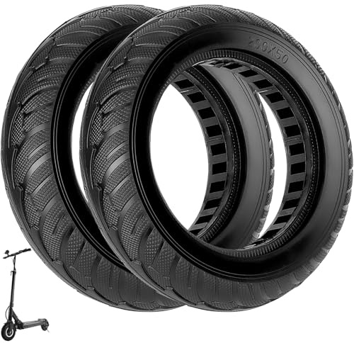 VOLOHAS 200x50 Vollgummireifen für Dualtron Speedway Mini 4 Pro/SpeedTrott GX12 Elektroroller Explosionsgeschützte Dämpfung Scooter-Rad 8 Zoll 8,0 * 2,0 Vollreifen Ersatzräder Hinterrad (2 Stück)